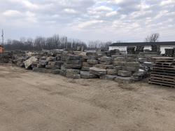 stock of chapleau grey 10-12" thick outcroppings