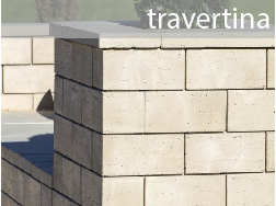 travertina concrete wall