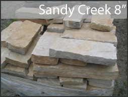 sandy creek 8" wall stone