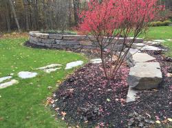 Chapleau Grey Outcropping Retaining Wall