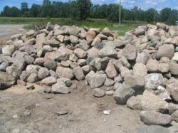 Michigan Fieldstone Granite Boulders - 1'-2' size