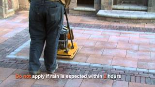 unilock polymeric sand installation video