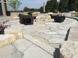 silver creek flagstone pool patio