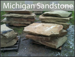 michigan sandstone stone step